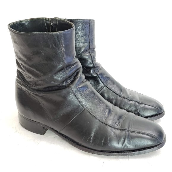 Florsheim Other - 🖤 Vintage Florsheim Leather Zip Boots Sz 11 🖤